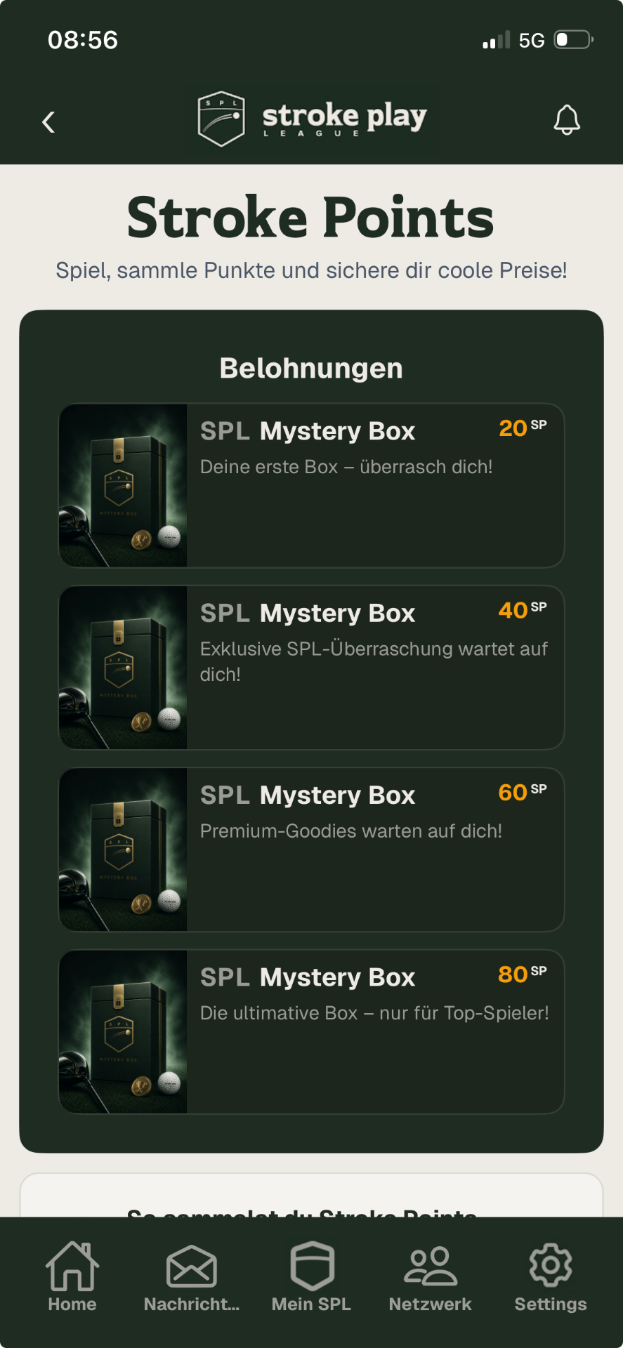 SPL App – Belohnungen freischalten