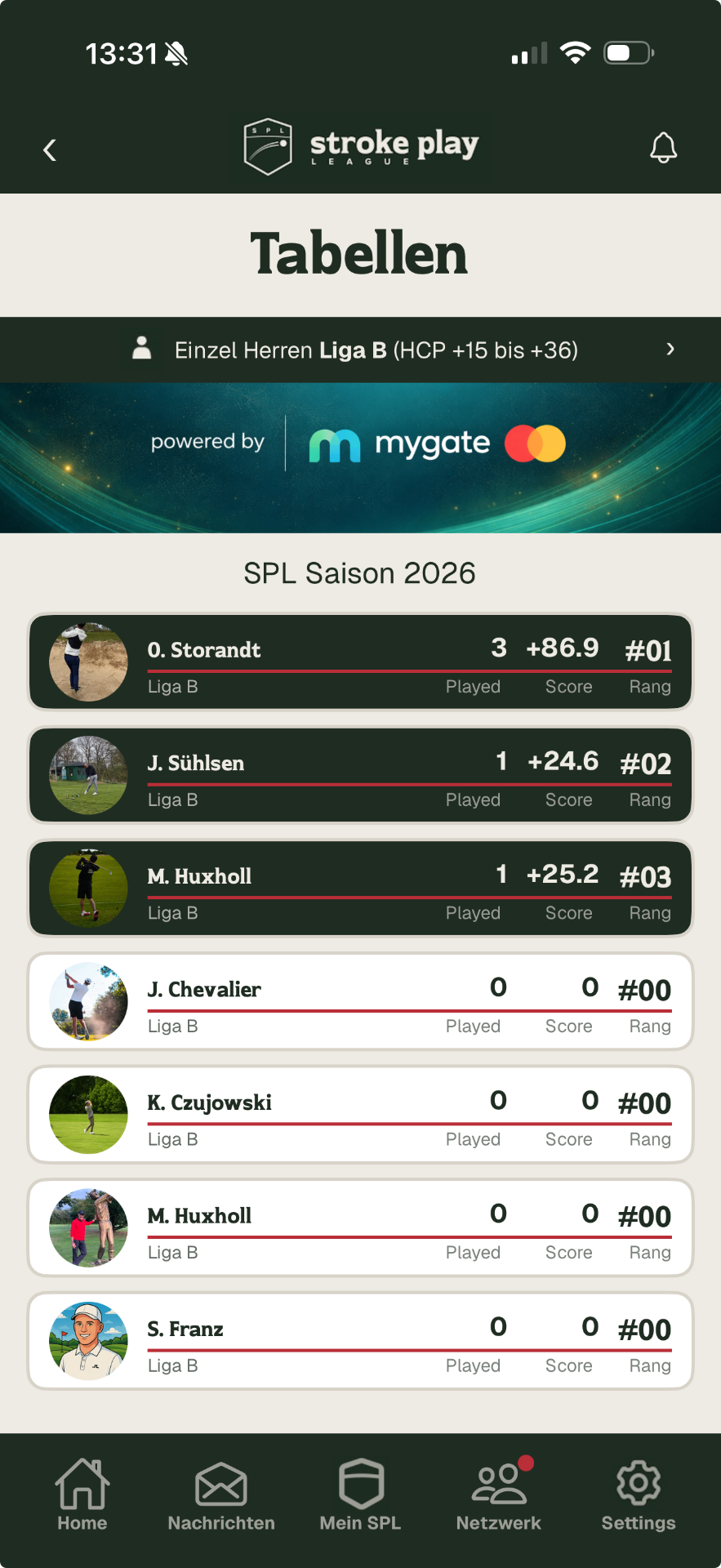 Wertungen & Statistiken – App Screenshot