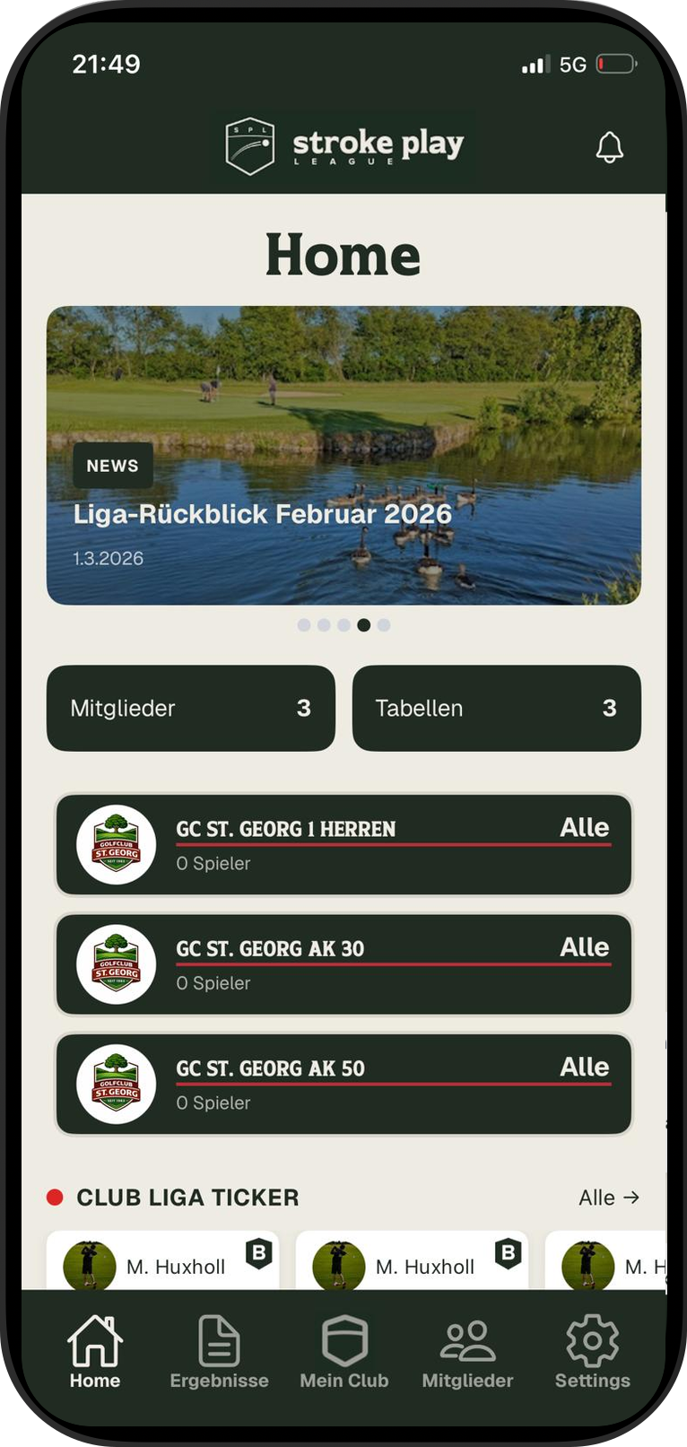 SPL App – Dein Account